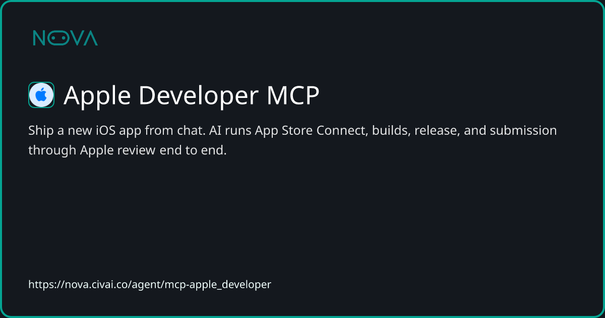 Show HN: Apple Developer MCP, App Store Connect via Your AI Assistants